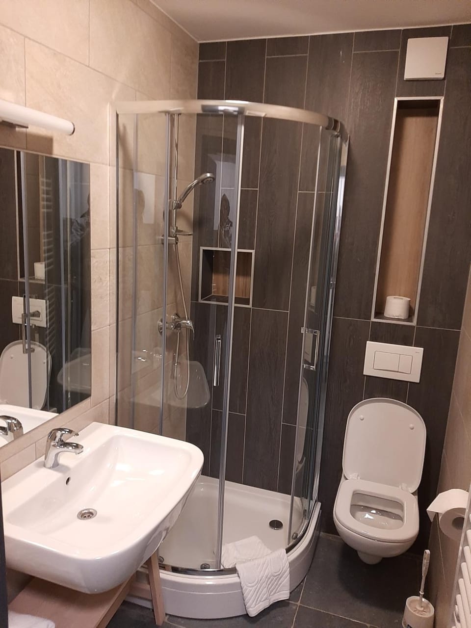 Shower, Toilet, Bathroom, towels