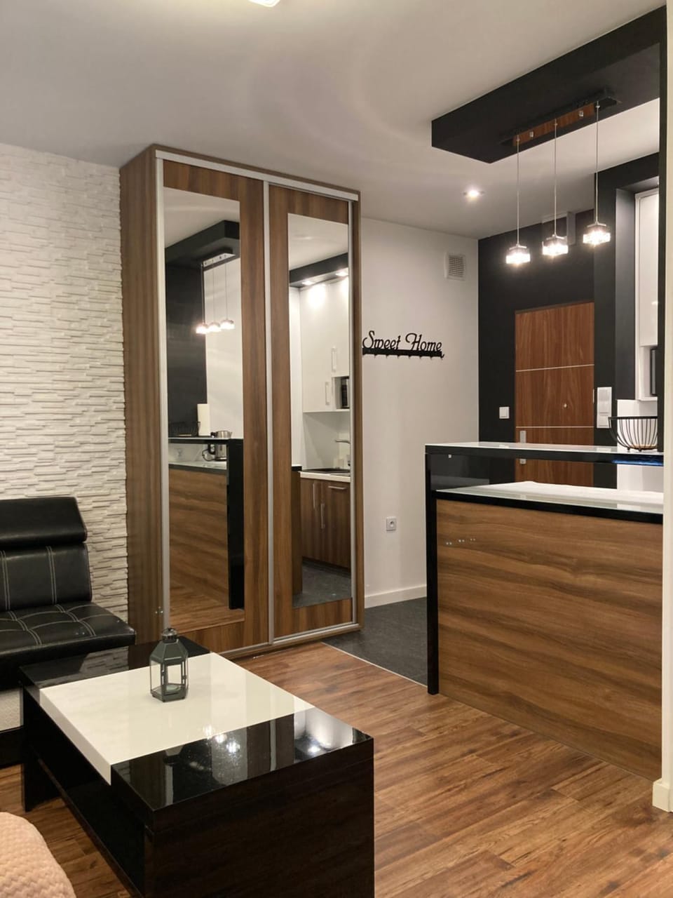 Kitchen or kitchenette, Living room, wardrobe