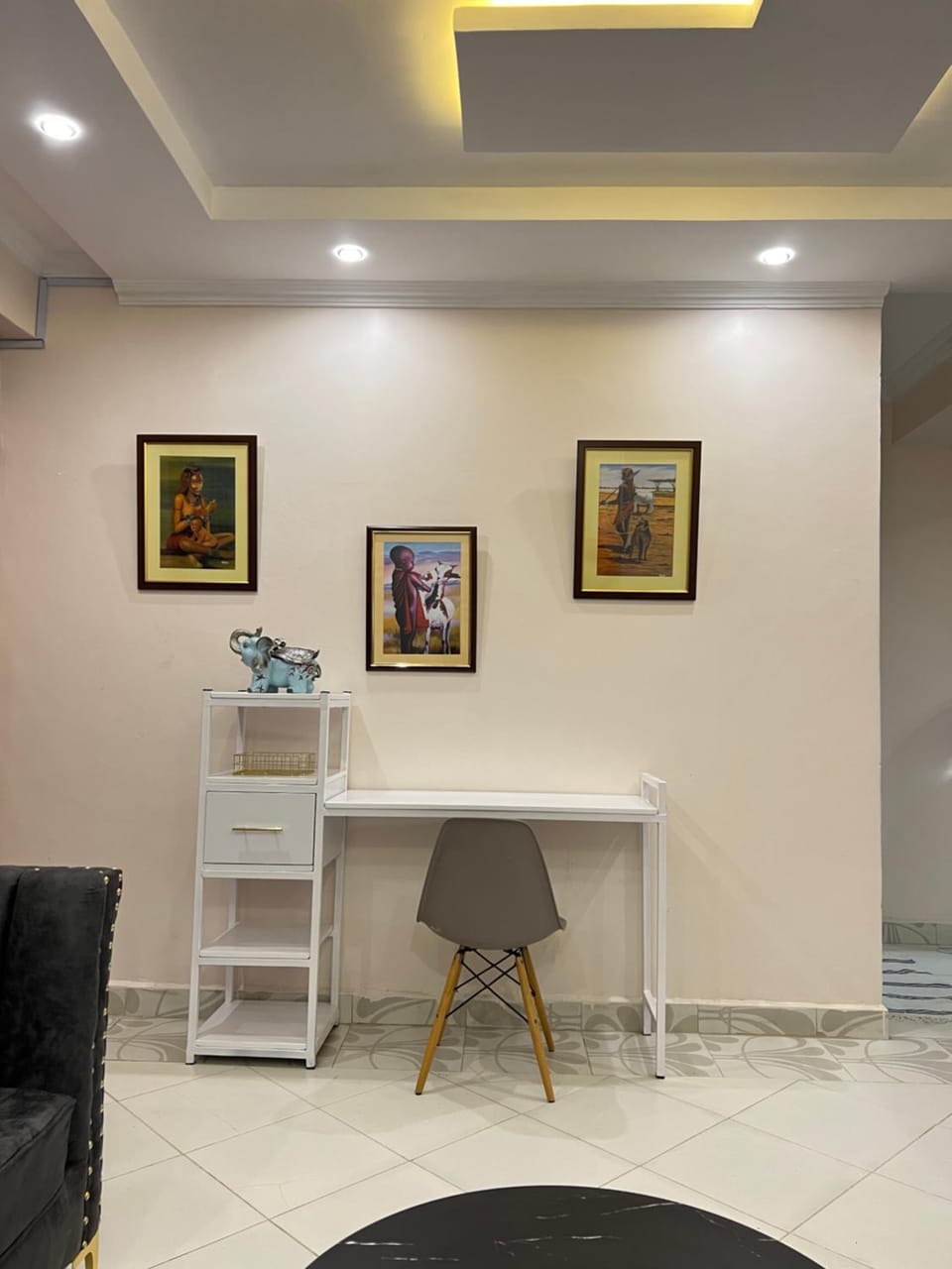 Seating area, hair dresser