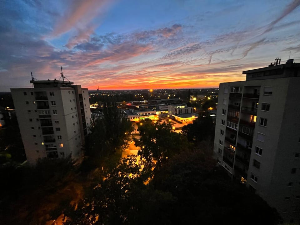 City view, Sunset