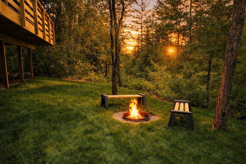 Beachside-HotTub-Fireplace-Authentically Northern Chalet in Traverse City