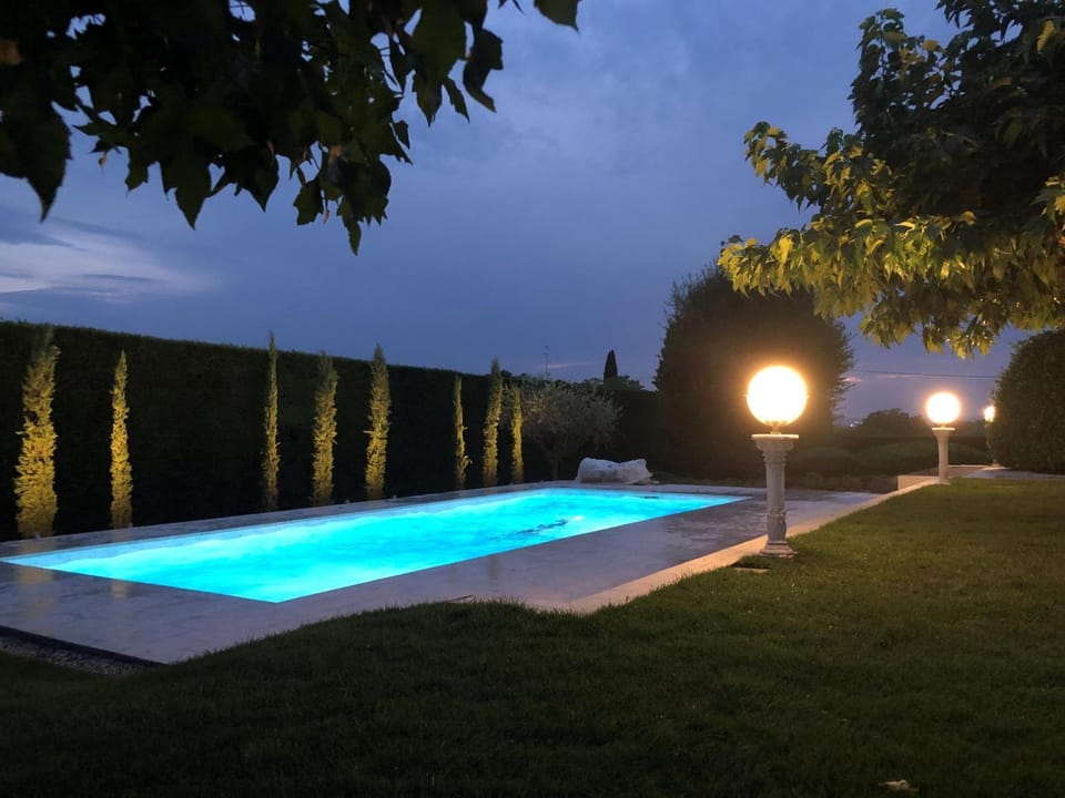 Night, Swimming pool