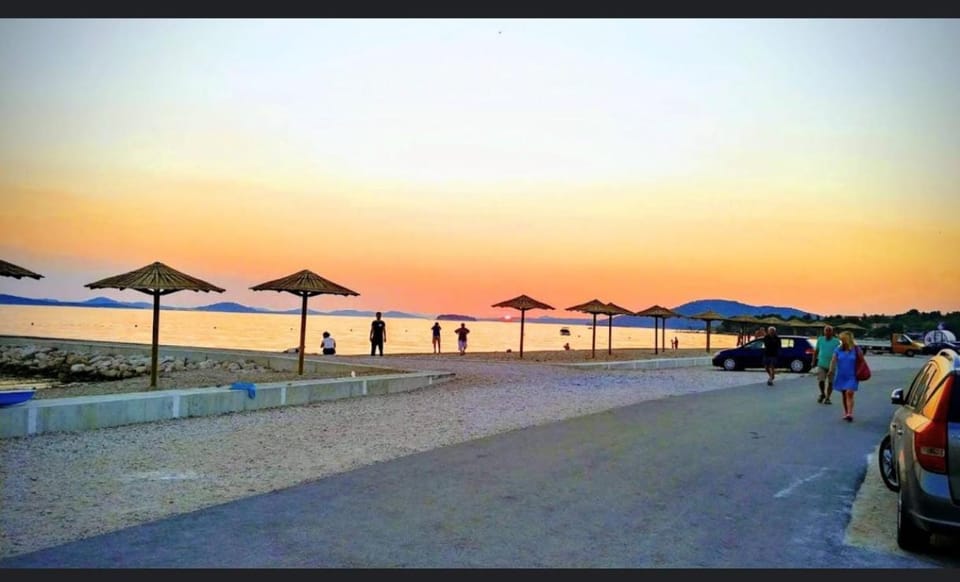 Beach, Sea view, Sunset