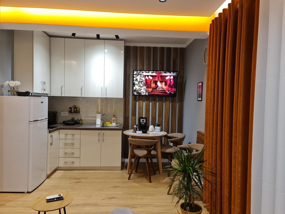 TV and multimedia, Coffee/tea facilities, Kitchen or kitchenette, Dining area, minibar, stove