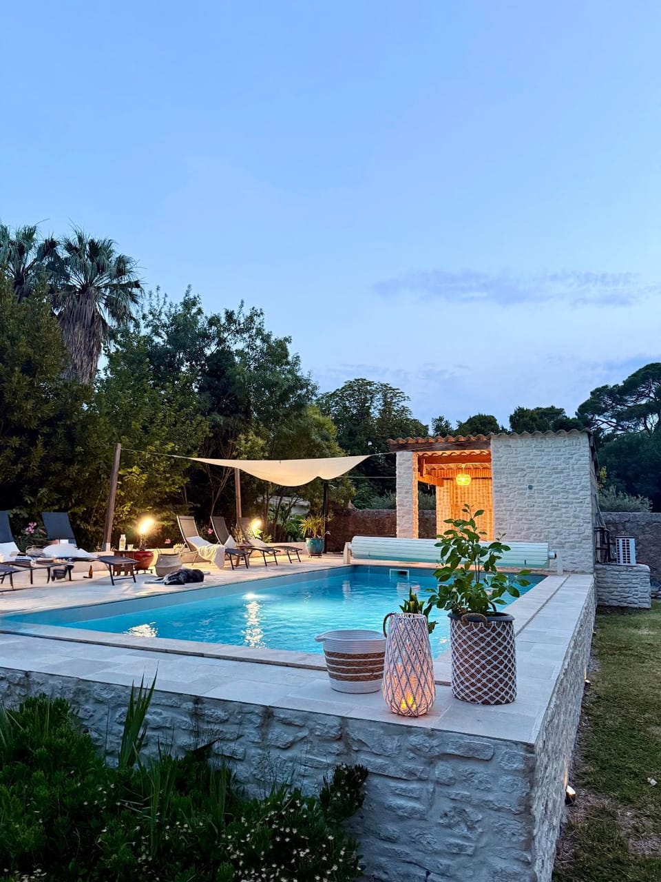 Garden, Swimming pool, sunbed
