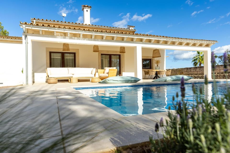 Property building, Living room, Pool view