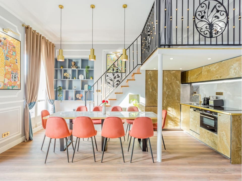 Kitchen or kitchenette, Dining area, stove, kitchen