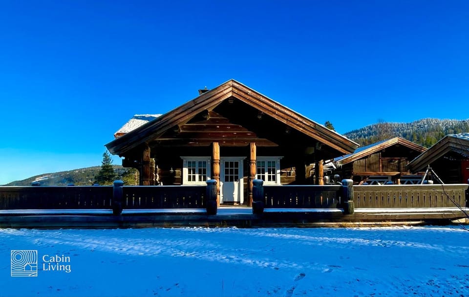 Luxury Cabin at Nesfjellet with sauna, bbq, close to ski & golf Cabin in Viken, Norway