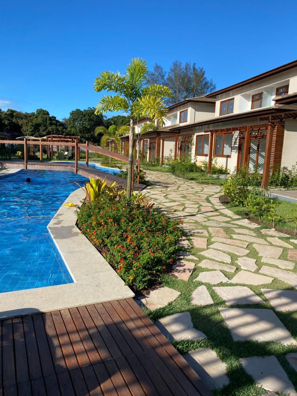 Property building, Day, Garden, Garden view, Pool view, Swimming pool