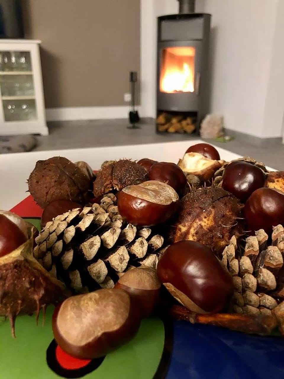 Family, fireplace, fireplace
