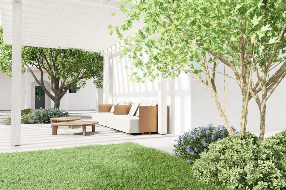 Property building, Patio