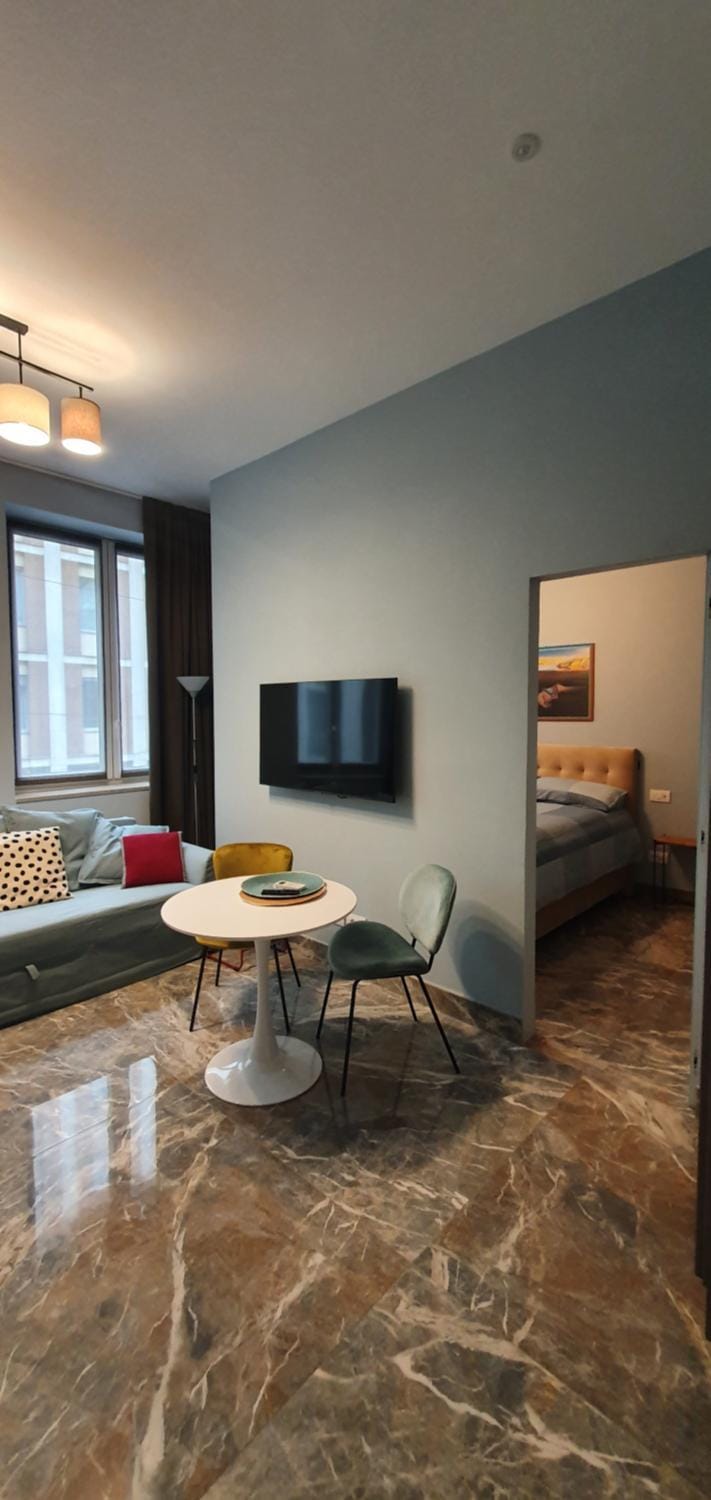 Bed, Living room, Photo of the whole room