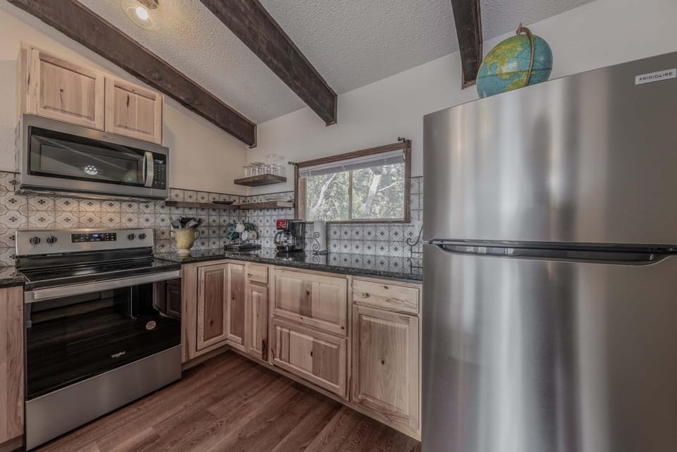 Kitchen or kitchenette, microwave, oven, stove, kitchen