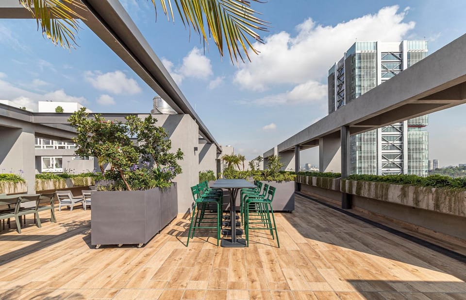 Property building, Patio, Day, View (from property/room), Balcony/Terrace