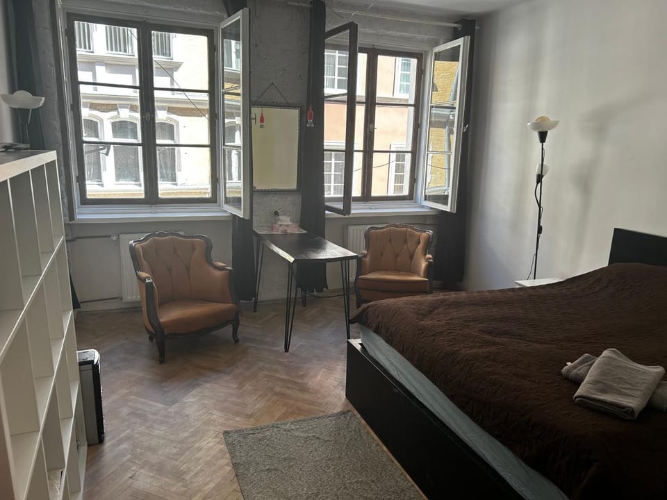 Bed, Living room, Photo of the whole room, Bedroom