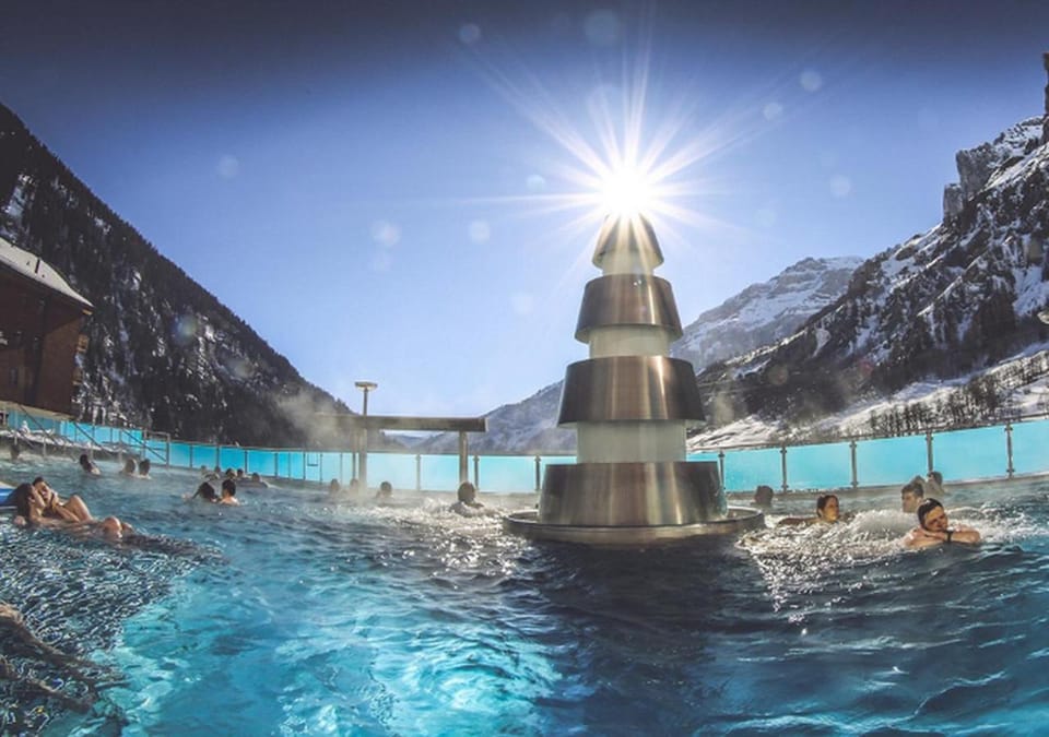 Nearby landmark, Hot Spring Bath, Mountain view, Pool view, Swimming pool