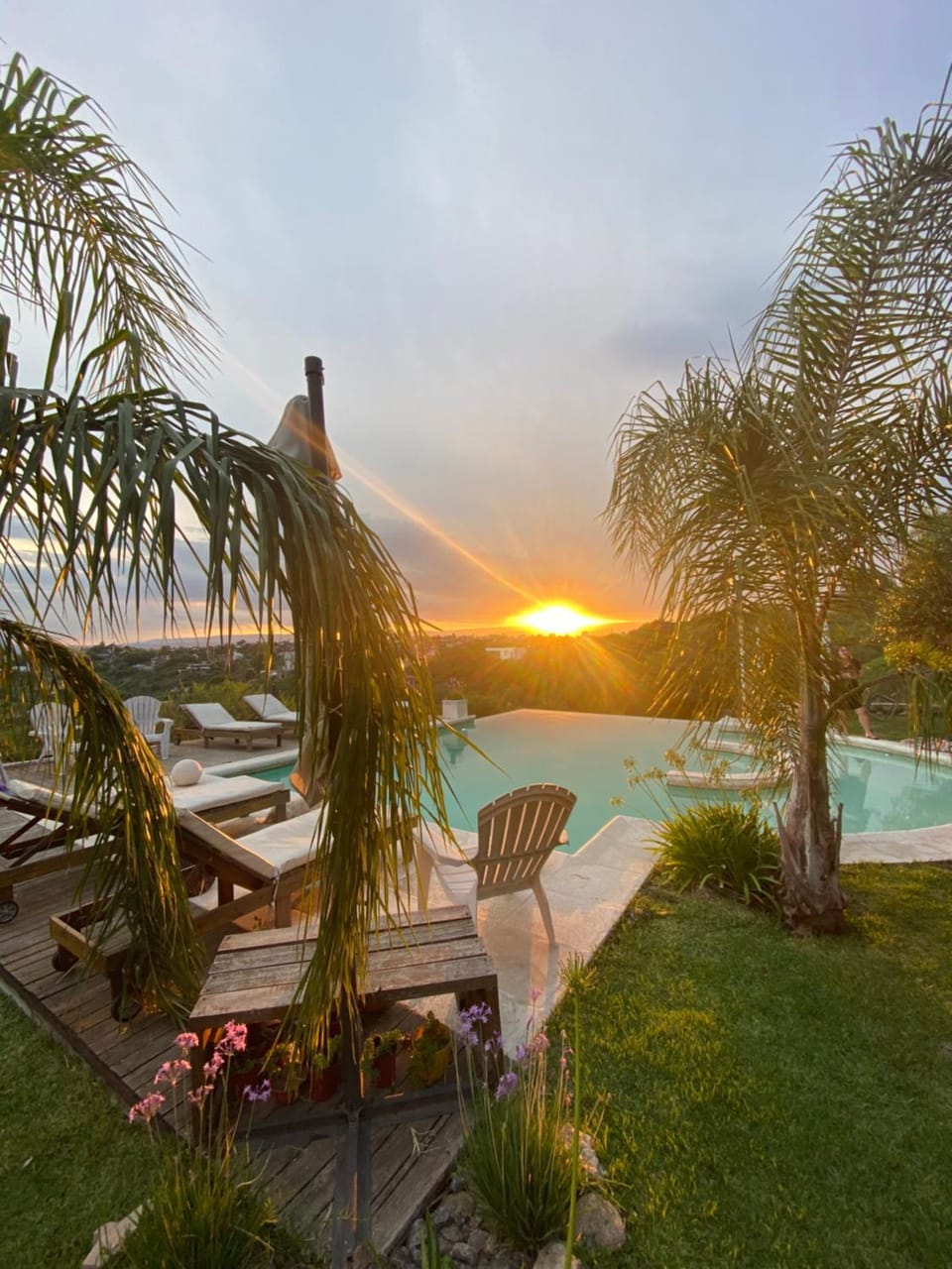 Patio, Natural landscape, Pool view, Swimming pool