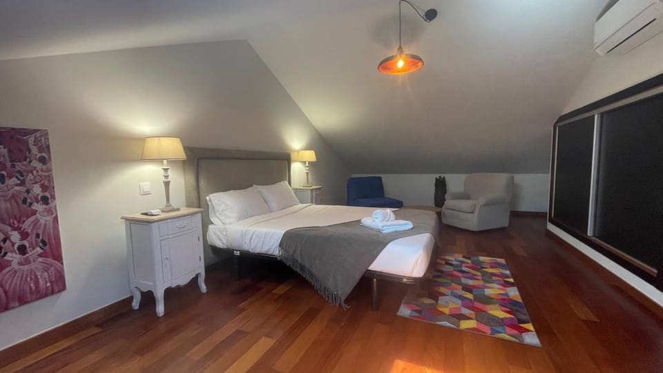 Property building, Living room, Bedroom
