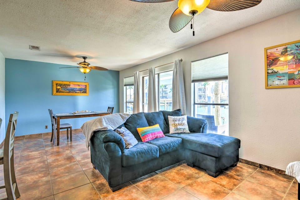 Padre Island Retreat on Canal - 2 Mi to Beach! House in North Padre Island