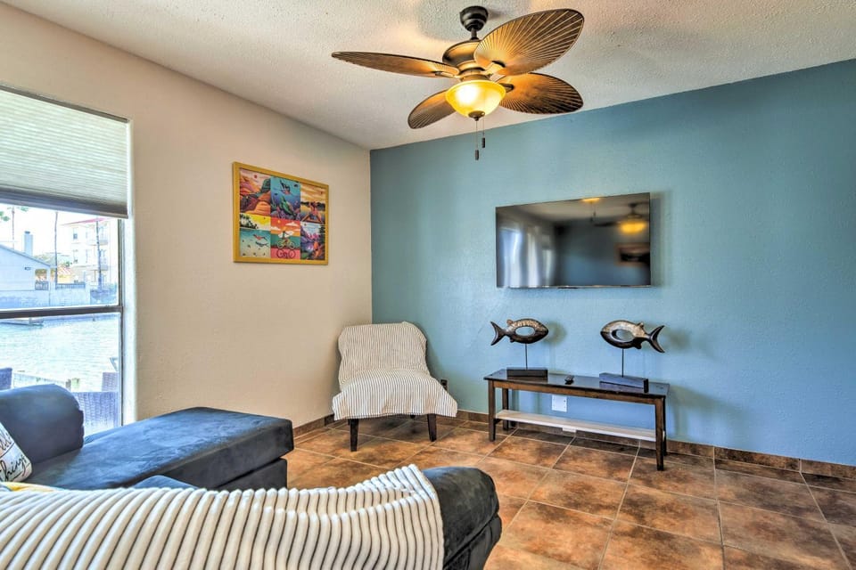 Padre Island Retreat on Canal - 2 Mi to Beach! House in North Padre Island