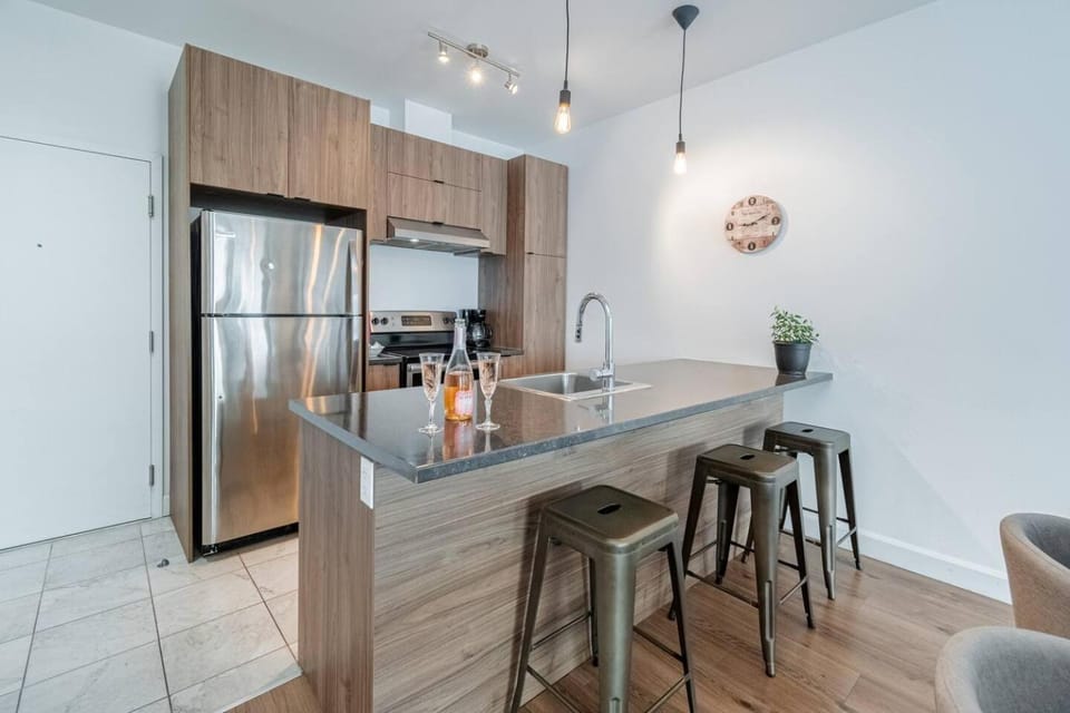 Loft Smart TV kitchen Gym 98 Walkscore Apartment in Quebec City