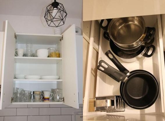 Kitchen or kitchenette, kitchen