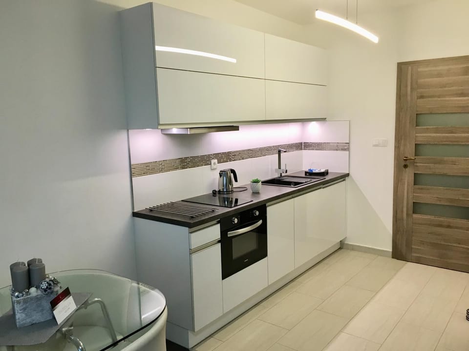 Coffee/tea facilities, Kitchen or kitchenette, dishwasher, stove