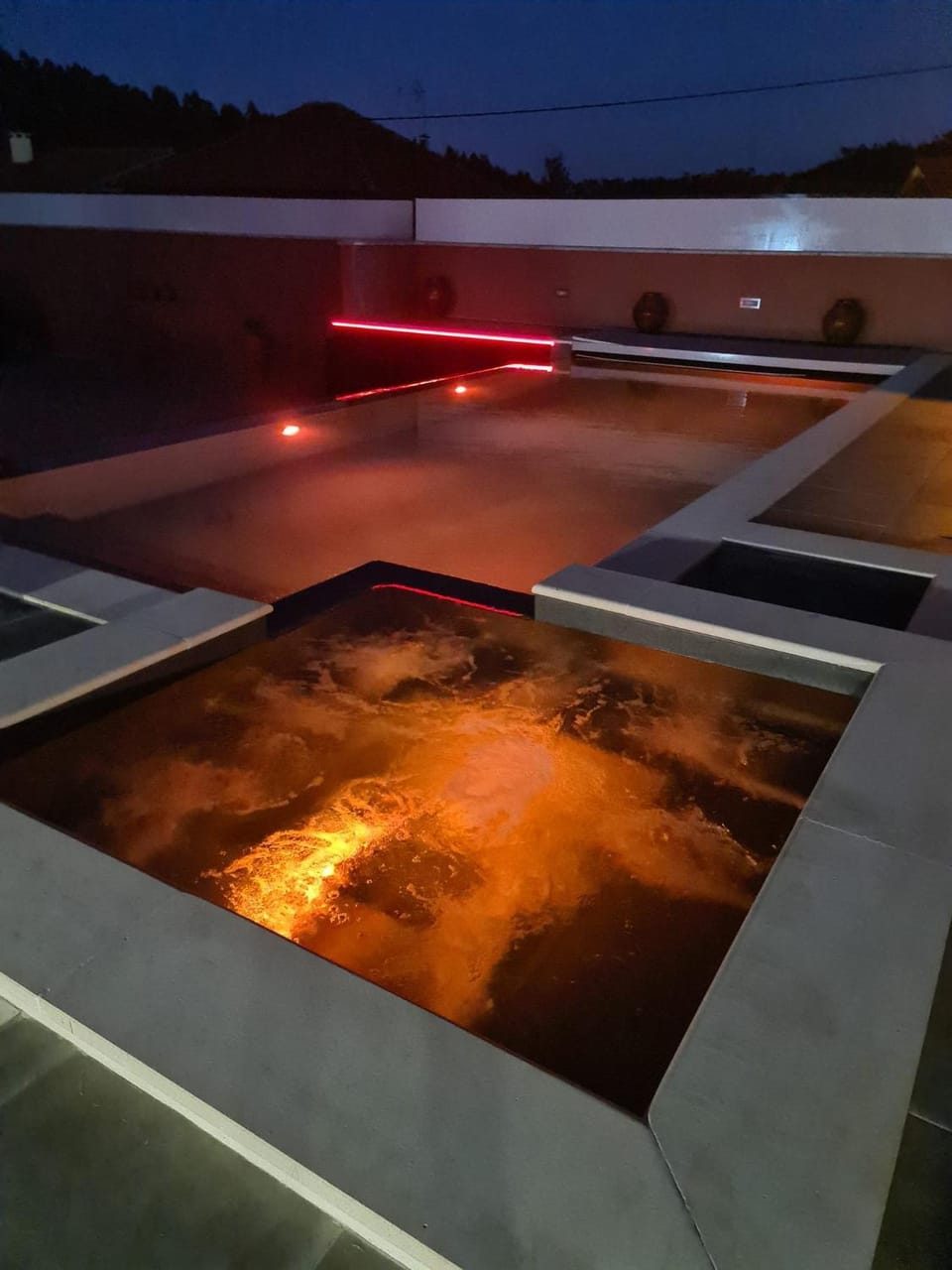 Night, Swimming pool