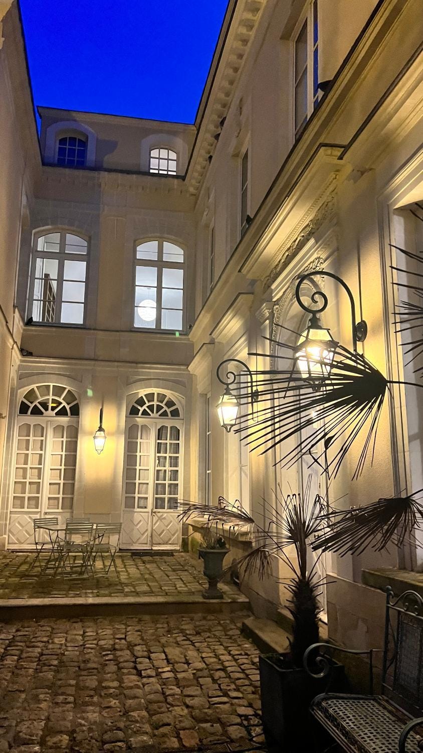 Property building, Patio, Night