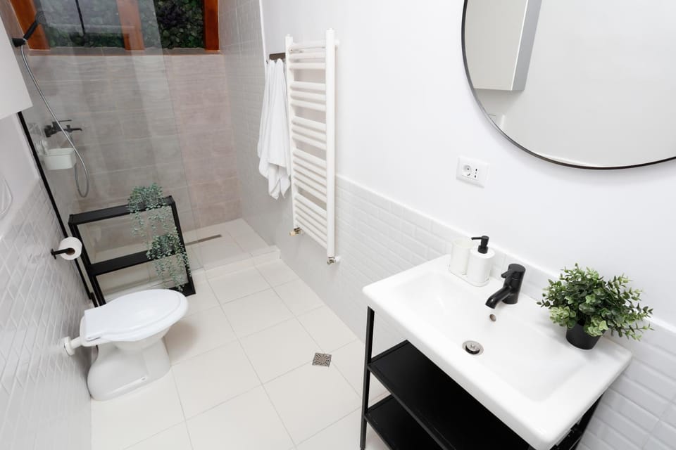 Shower, Toilet, Bathroom, towels
