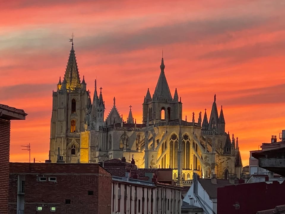 Nearby landmark, City view, Landmark view, Sunset