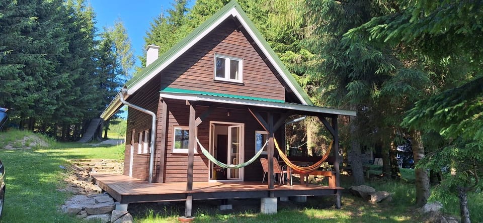 Domek Dorota z widokiem na góry Lasówka 5km do Zieleniec Ski Arena Chalet in Lower Silesian Voivodeship