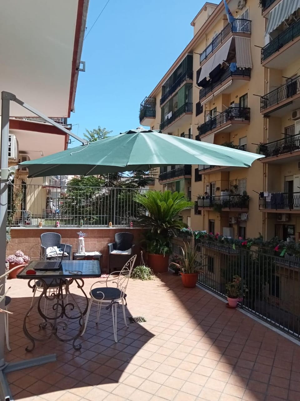 Property building, View (from property/room), Balcony/Terrace, Balcony/Terrace, sunbed