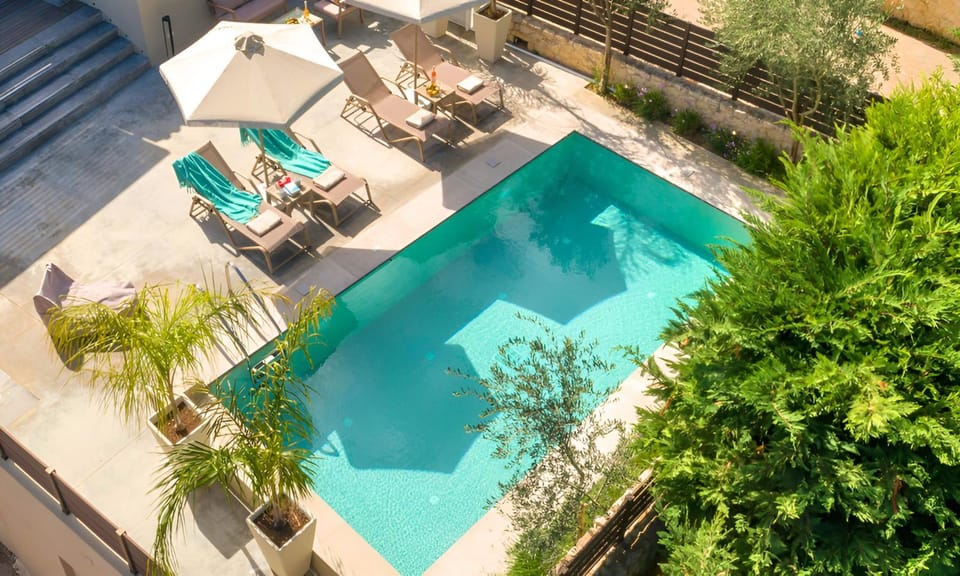 Patio, Spring, Day, Garden, Garden view, Pool view, Swimming pool, sunbed