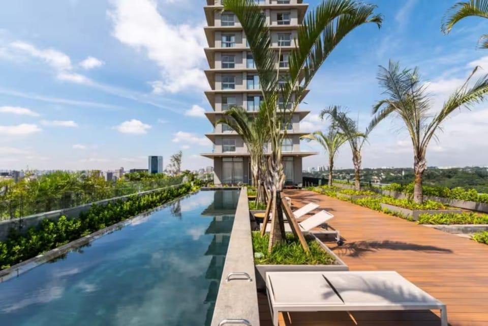 Property building, Day, Natural landscape, Garden, View (from property/room), Balcony/Terrace, Garden view, Pool view, Swimming pool, sunbed