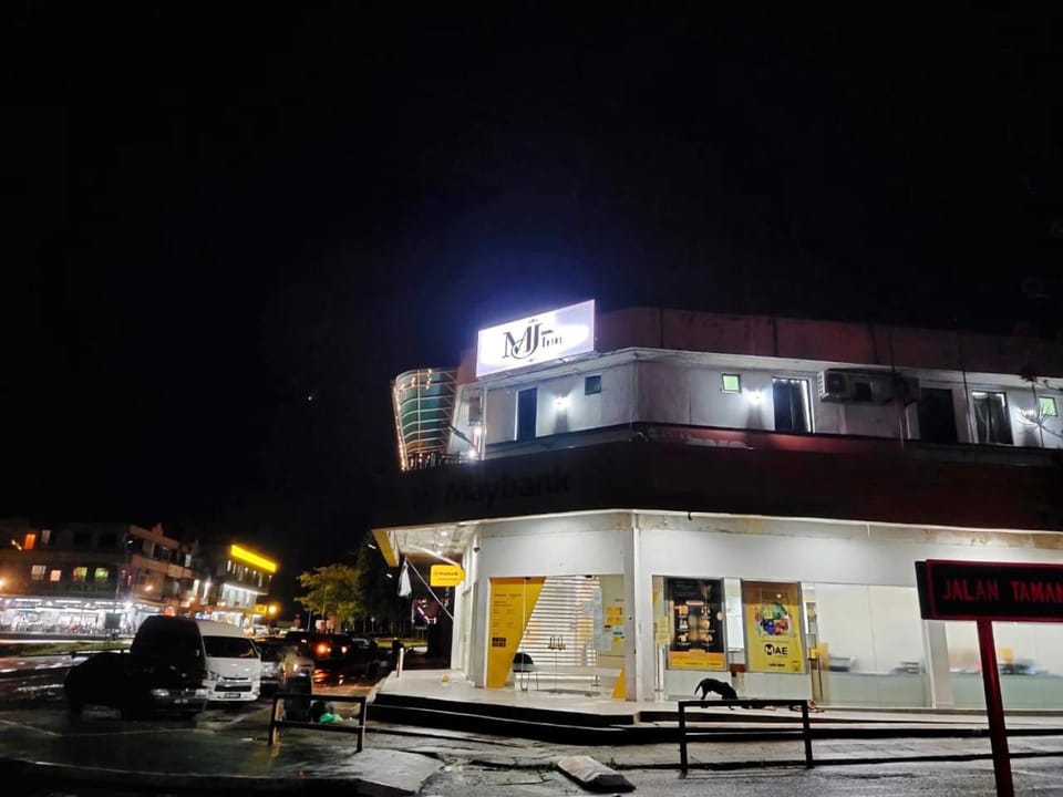 Property building, Night, Parking