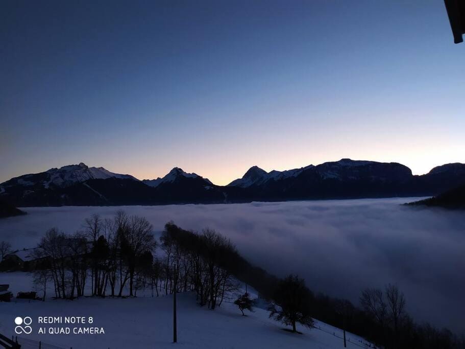 In the heart of nature with an unique view Apartment in Talloires