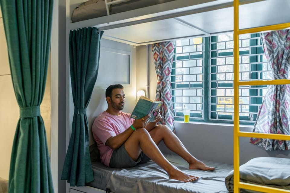 Property building, bunk bed, microwave, air conditioner