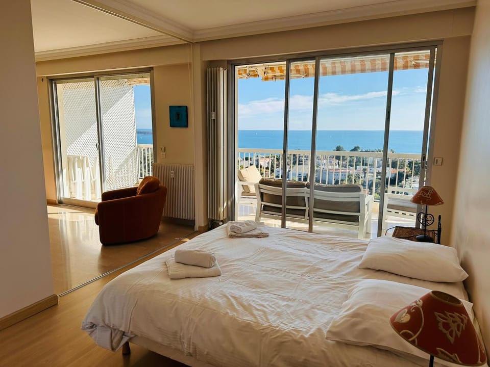 Large, light and modern 2 bedroomed apartment in Cannes with Sea Views, pool and lovely terrace - 1503 Apartment in Cannes