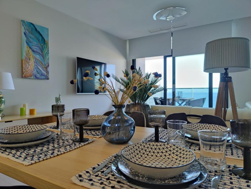 Living room, Seating area, Dining area, Sea view