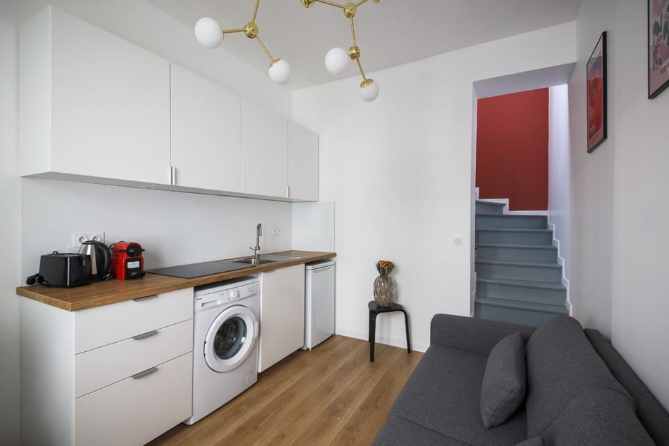 4#Duplex 2 Pers#Paris 15#Commerce#AC Apartment in Paris