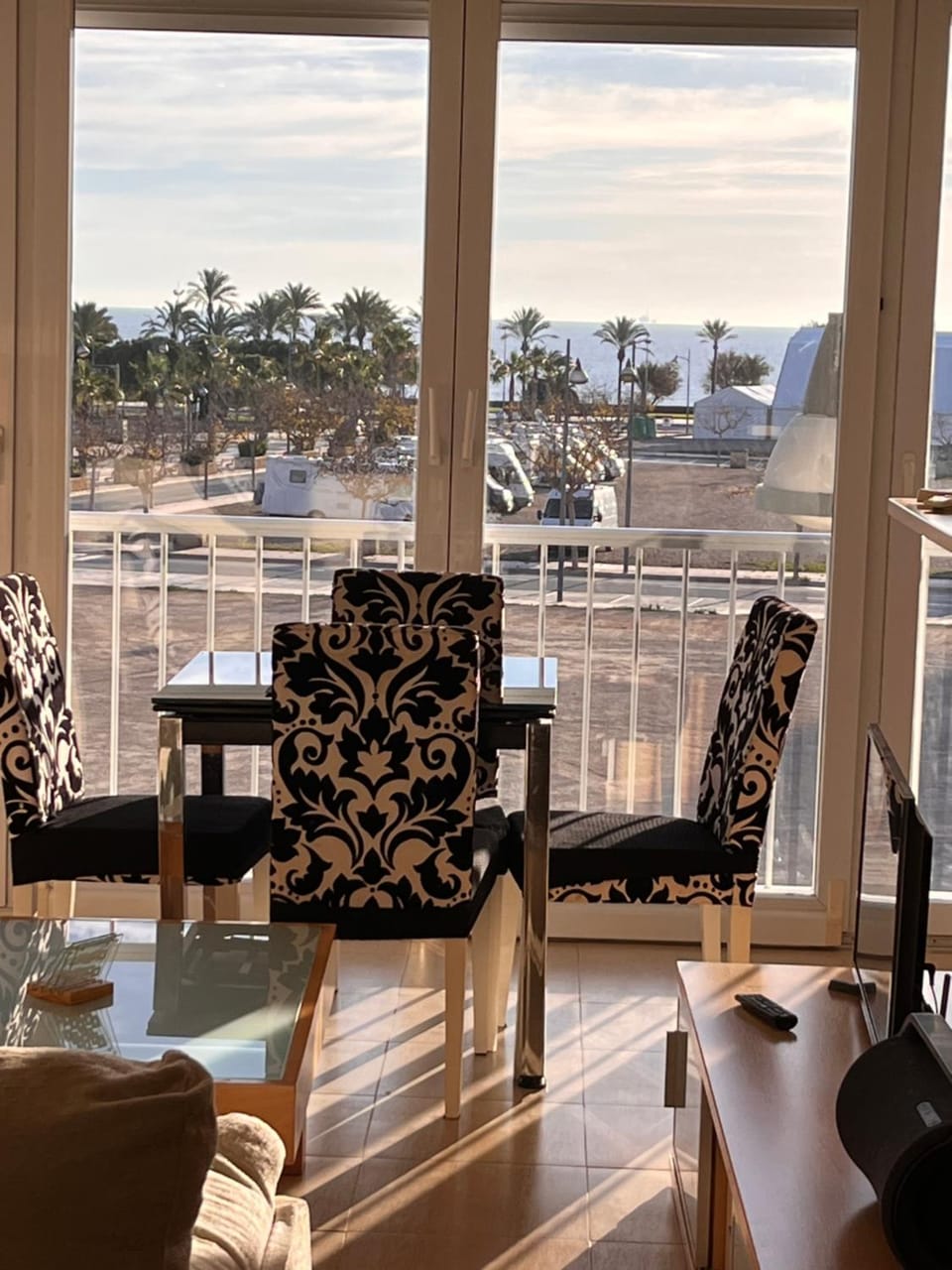 Natural landscape, Living room, Dining area, Sea view