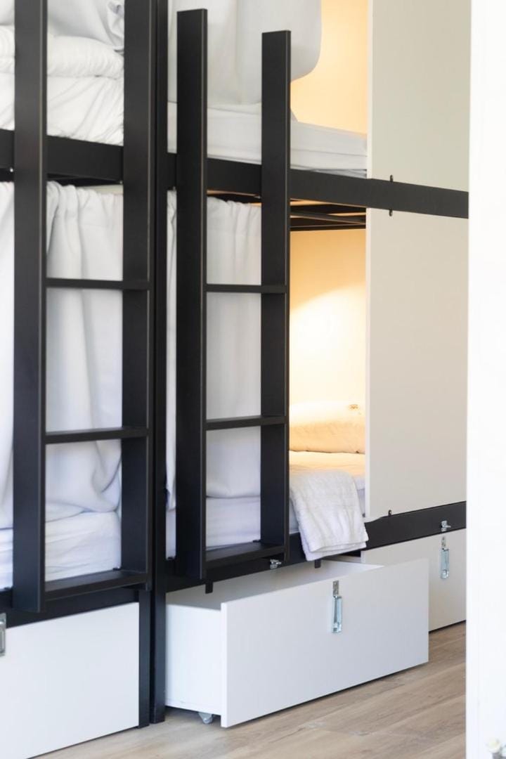 Bed, Photo of the whole room, Bedroom, bunk bed, wardrobe