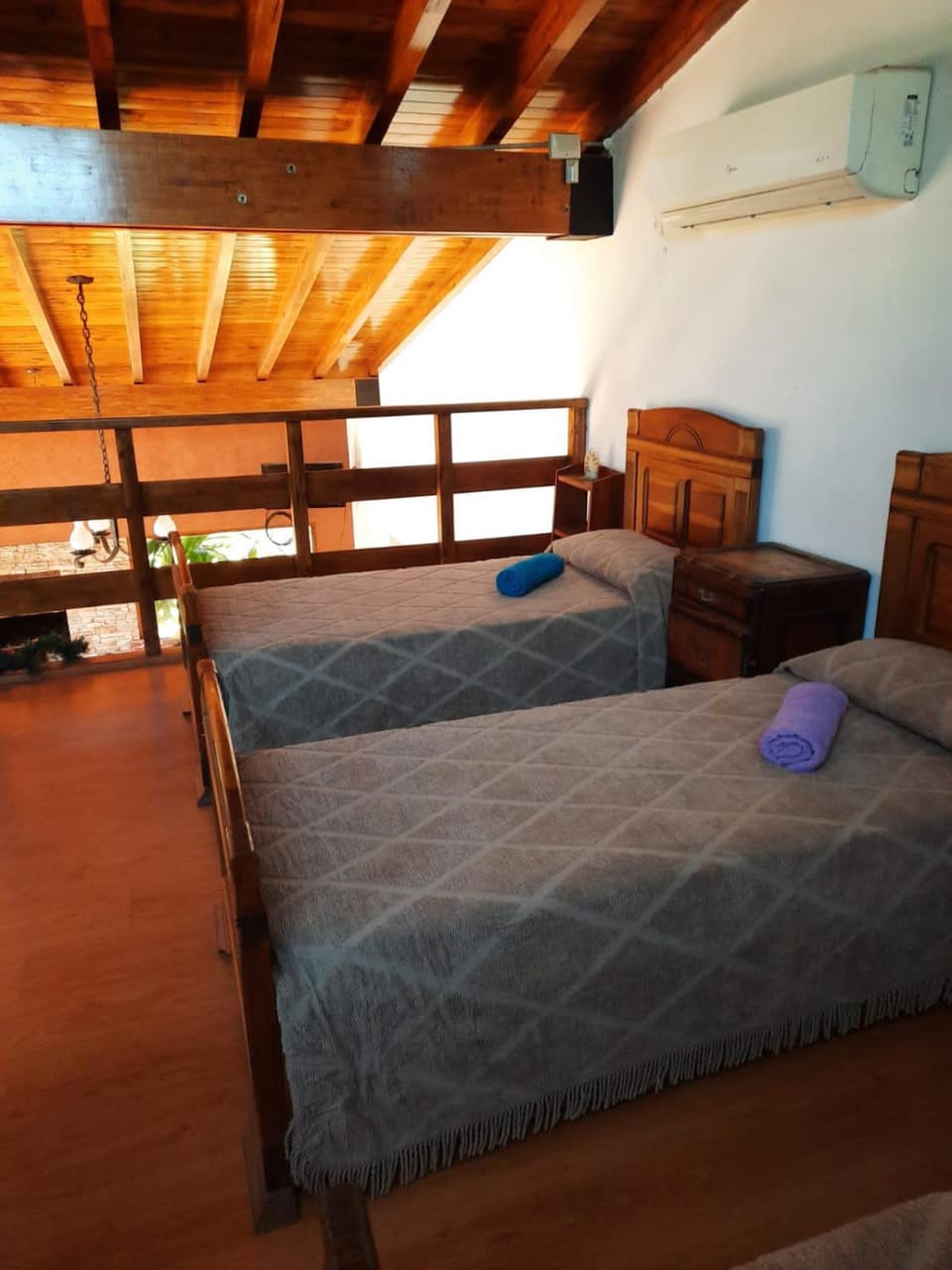 Bed, Bedroom, air conditioner