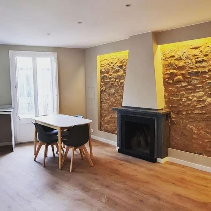 Living room, Dining area, flat iron