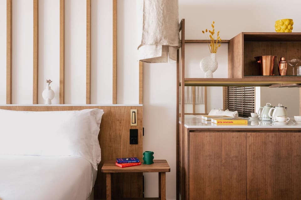 Bed, Coffee/tea facilities, Kitchen or kitchenette, Bedroom, Drinks