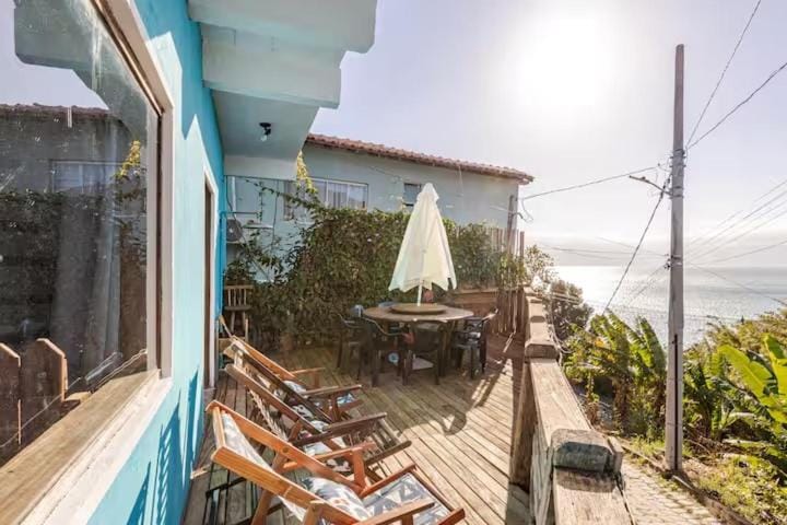 Patio, Natural landscape, Balcony/Terrace, Sea view, sunbed