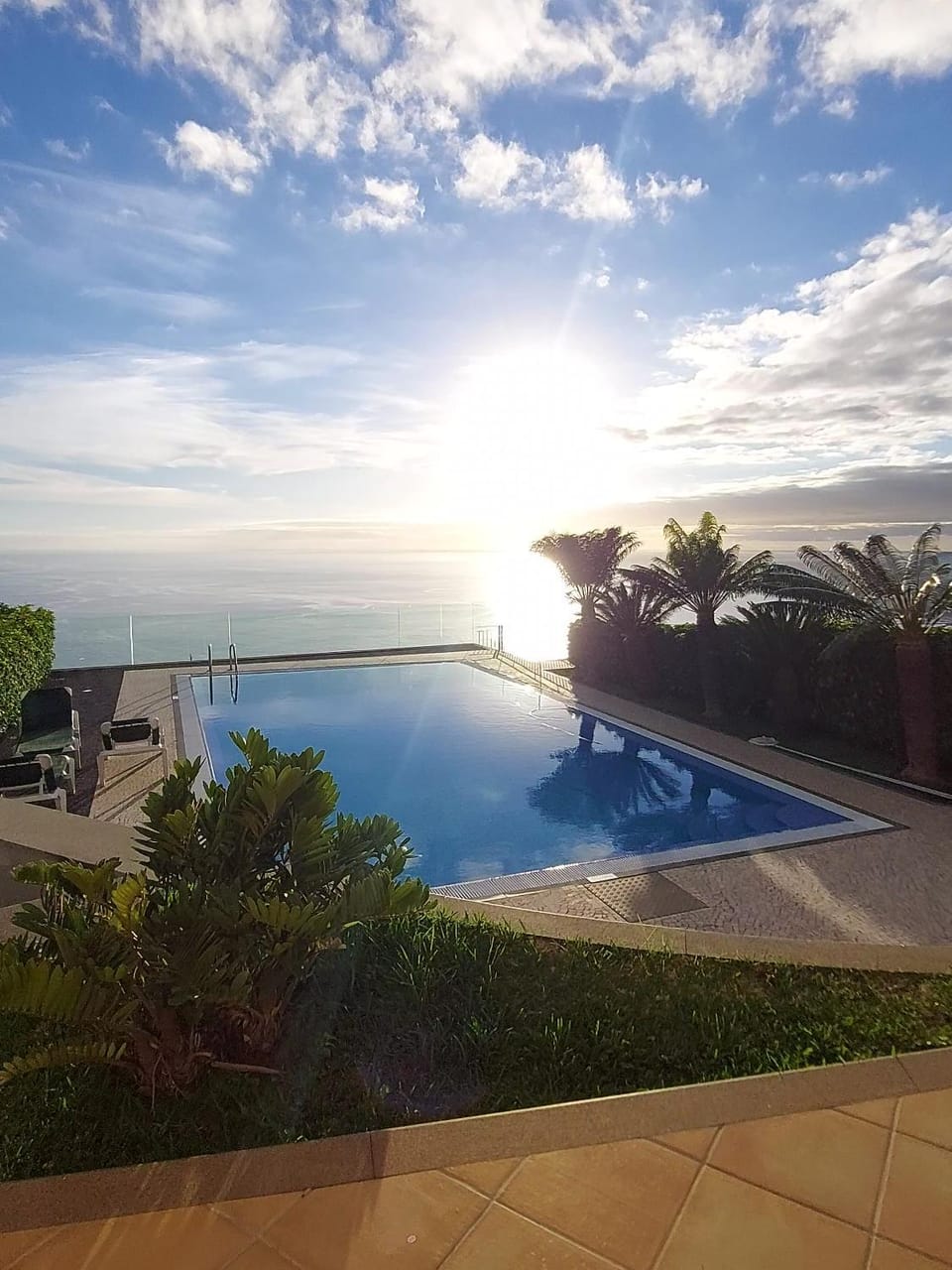 Patio, Natural landscape, Solarium, Balcony/Terrace, Pool view, Sea view, Swimming pool, Sunrise, Sunset, sunbed