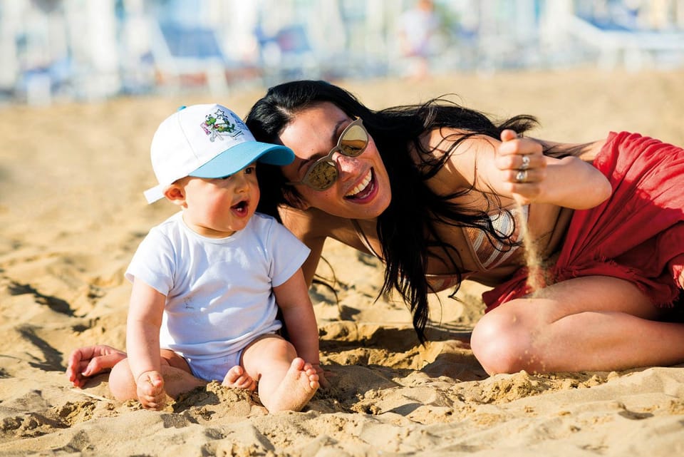 Beach, children
