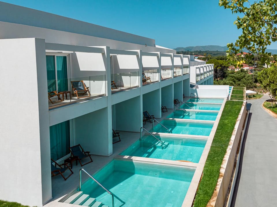 Property building, Pool view, Swimming pool